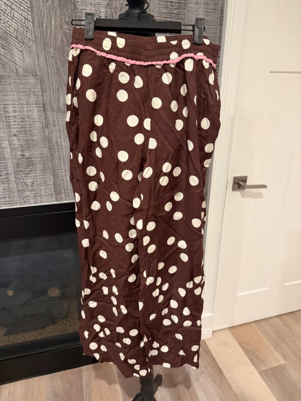 Maeve Brown Polka Dot Wide-Leg Pants - Picture 2 of 3